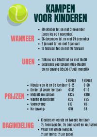 tenniskampen op tennisclub Stekene herfst/winter 2023/2024